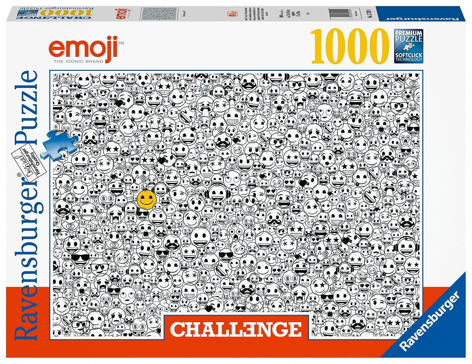 Пазл Ravensburger 17292 Emoji Challenge 1000 элементов для взрослых и детей от 14 лет, фото №1