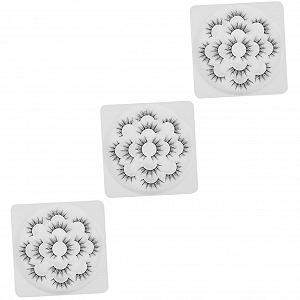 Ресницы Angoily 21 пара густые накладные для наращивания 3D кукольный стиль искусственные Лотос - Фото 1