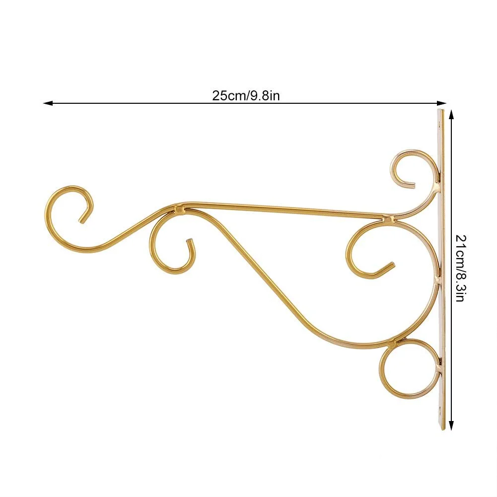 Настенный держатель для подвесных корзин Tissting Железный Золотистый, фото №4