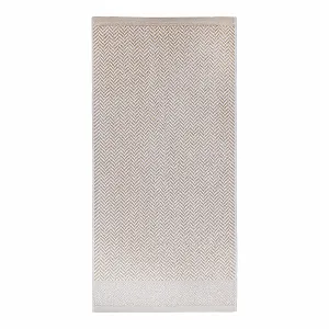 Набір рушників herzbach home 2 шт. 100% бавовна 50 x 100 см Пісочно-сірий/Білий synthetic.ua - Фото 1