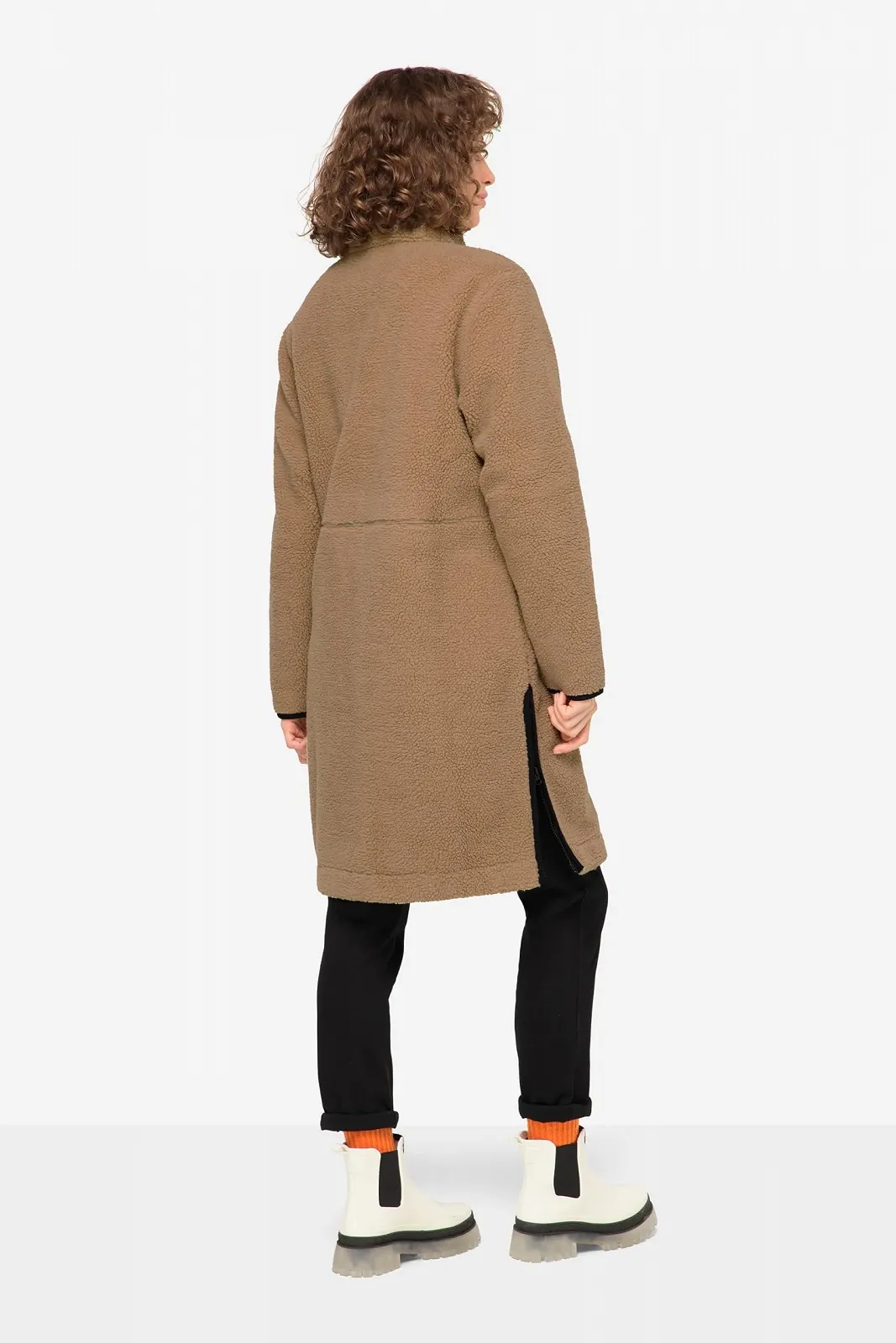 Пальто Teddy Lauras Teddy Fleece, комір-стійка, двостороння застібка-блискавка, 822179, фото №4 Пальто Teddy Lauras Teddy Fleece, комір-стійка, двостороння застібка-блискавка, 822179, фото №4