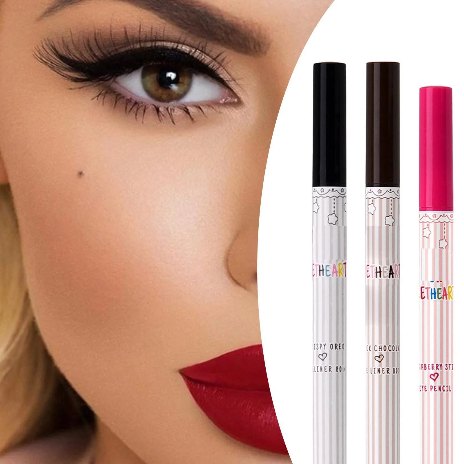 Подводка для глаз Жидкая Водостойкая Быстросохнущая, фото №3