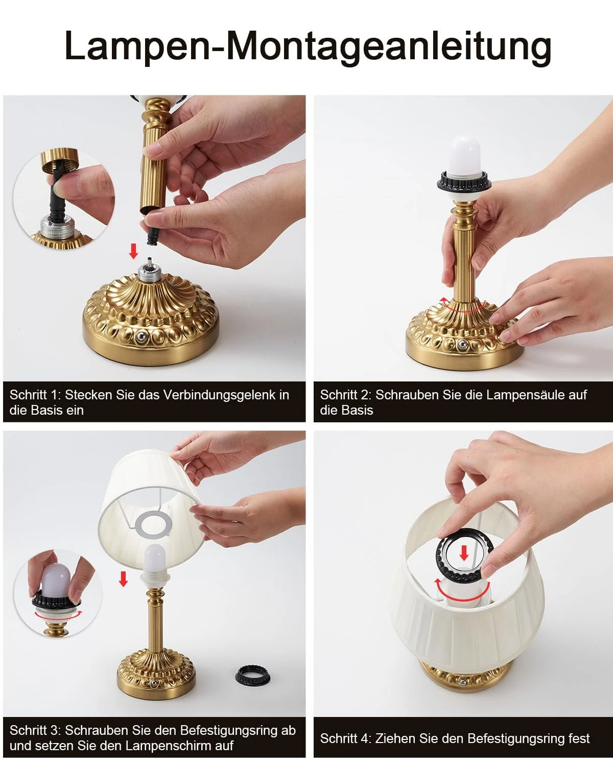 Настільна лампа Rechargeable Wireless 5200 mAh Small Battery Portable Dimmable Touch 2 шт., фото №9