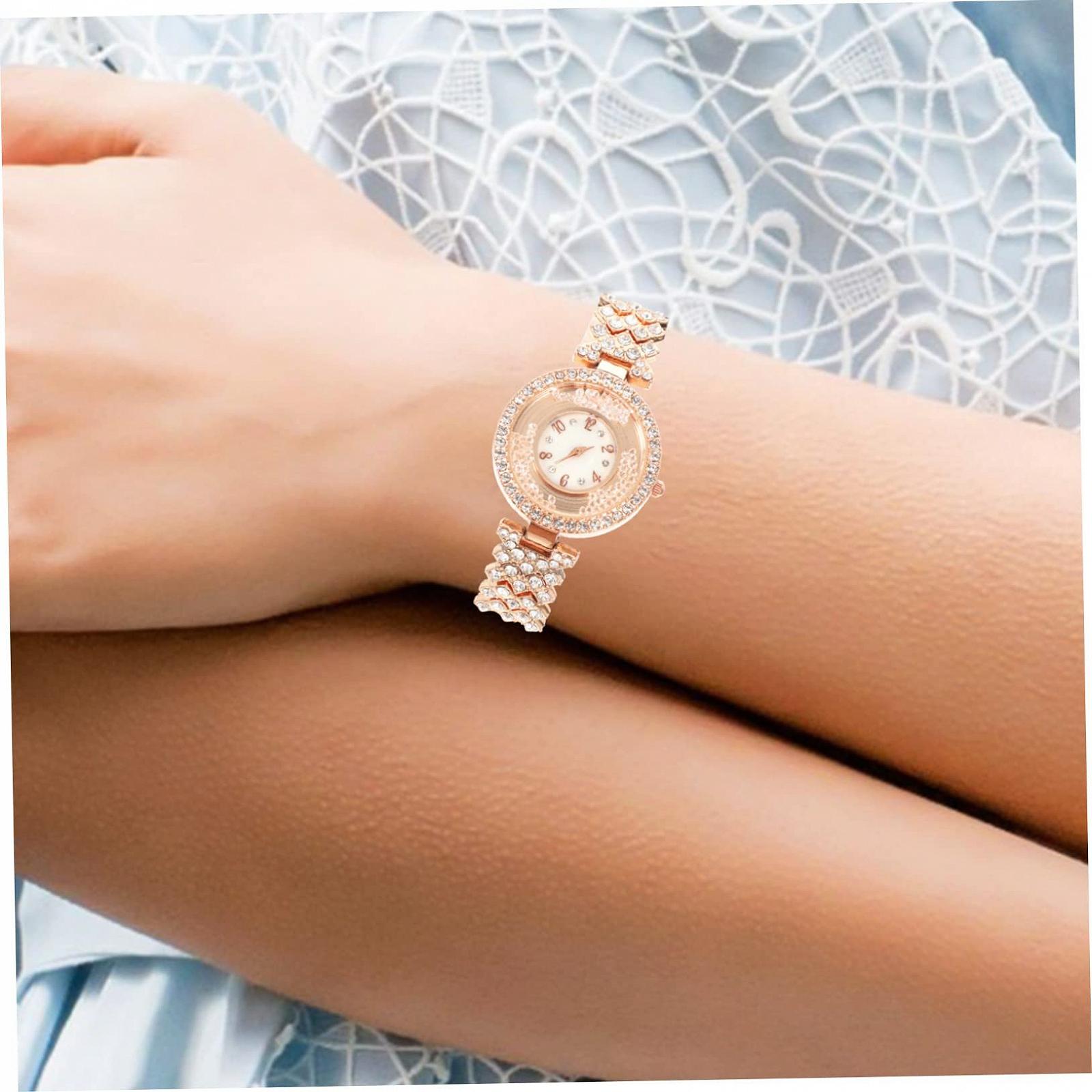 Женские часы Healvian Модный наручный орнамент Розовое золото Стильные женские часы, фото №6