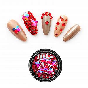 Стрази для нігтів Різні форми Блискучі Скляні прикраси з коробкою 1 коробка Ромб 6 x 10 мм - Фото 1