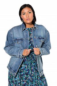 Джинсовая куртка Studio Untold Plus Size Oversized Light Washed 836255 - Фото 1