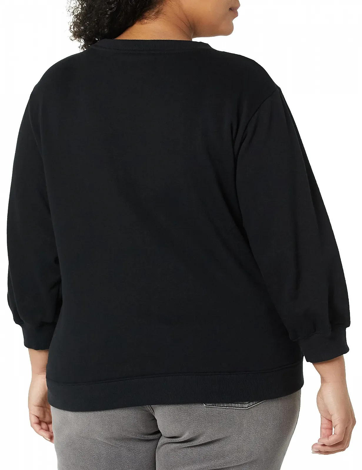 Женская трикотажная толстовка Amazon Essentials с отделкой рукавов и круглым вырезом горловины, фото №4 Женская трикотажная толстовка Amazon Essentials с отделкой рукавов и круглым вырезом горловины, фото №4