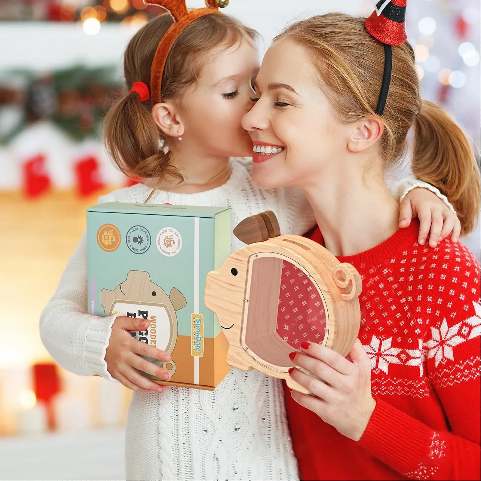 Скарбничка дерев'яна у формі тварини з акрилом, фото №5