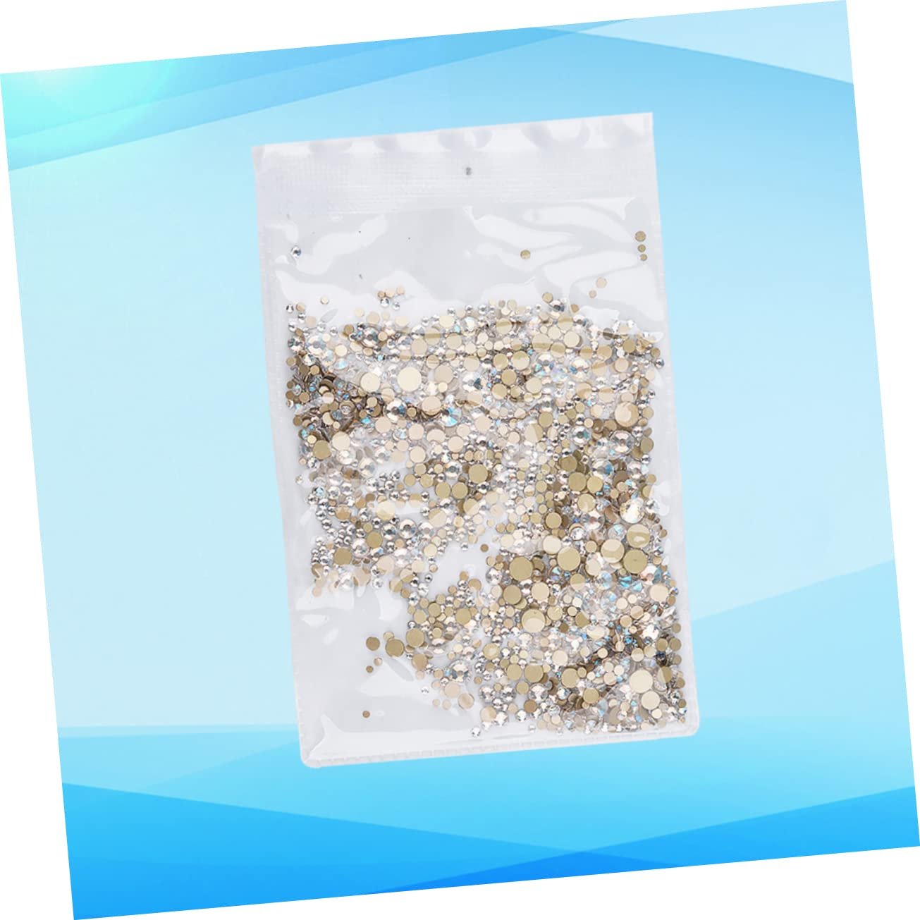 Стрази для нігтів PLAFOPE 1440 шт. Блискучі, фото №9