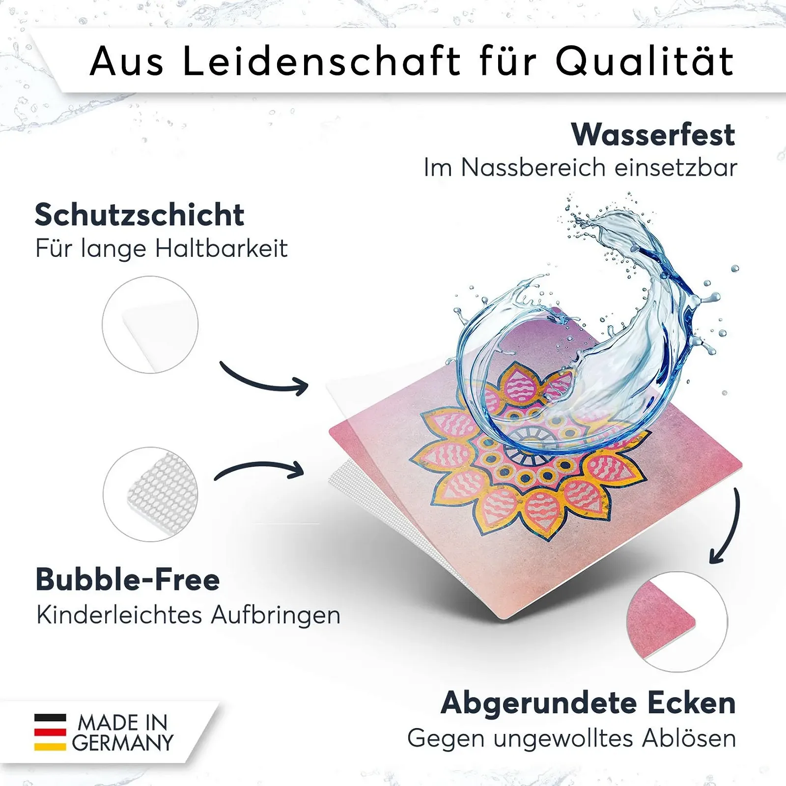 Наклейки на плитку creatisto Africa Mosaic ПВХ самоклеючі 9 шт., фото №4