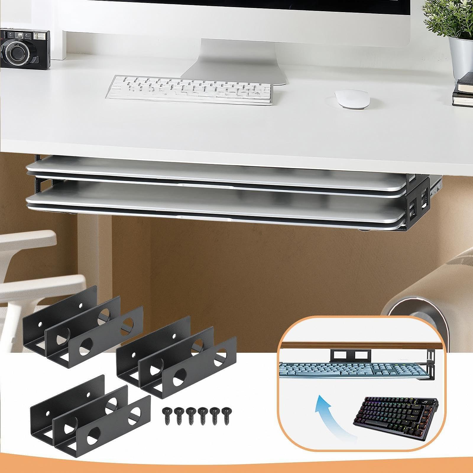 Полиця для ноутбука пiд стiл Générique Металiчна Для зберiгання ноутбука, фото №3