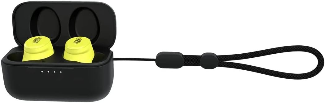 Беспроводные противошумные наушники ISOtunes Free Aware EN352 / Bluetooth 5.2 / Активное шумоподавление / Влагозащита IP67 / До 25 часов работы от кейса / Желтые, фото №8