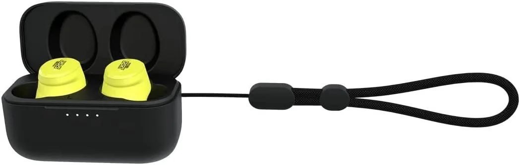 Беспроводные противошумные наушники ISOtunes Free Aware EN352 / Bluetooth 5.2 / Активное шумоподавление / Влагозащита IP67 / До 25 часов работы от кейса / Желтые, фото №8