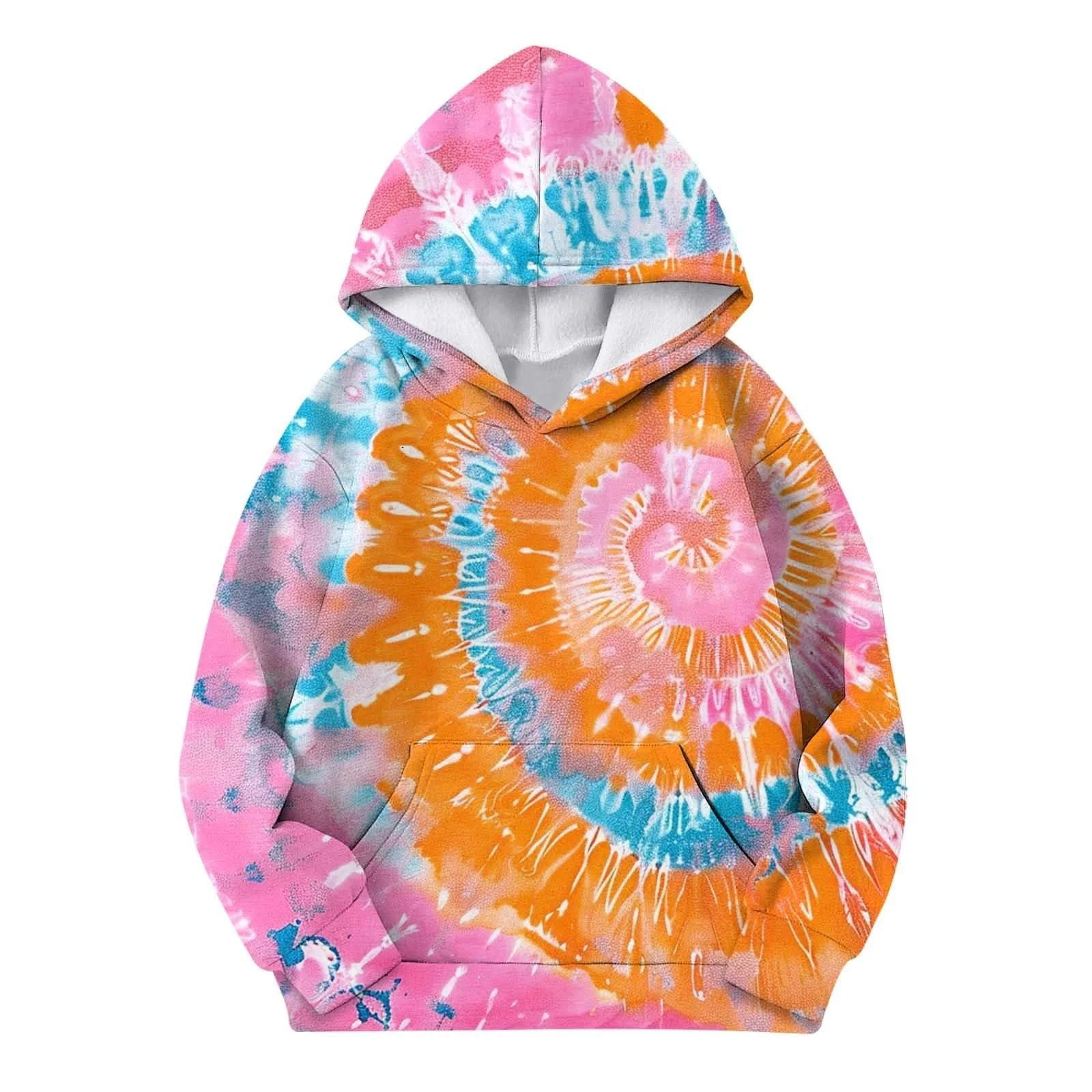 Худі для дівчинки з принтом, осінньо-зимовий, з круглим вирізом, довгими рукавами, кишенею, спортивний, повсякденний, фото №2 Худі для дівчинки з принтом, осінньо-зимовий, з круглим вирізом, довгими рукавами, кишенею, спортивний, повсякденний, фото №2