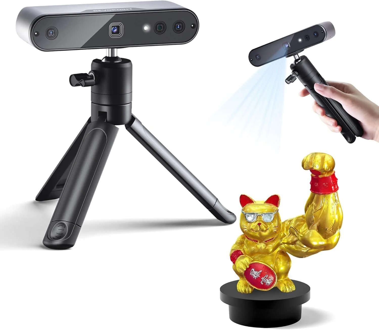 Портативний 3D-сканер Revopoint Inspire для 3D-друку Wi-Fi Чорний, фото №1