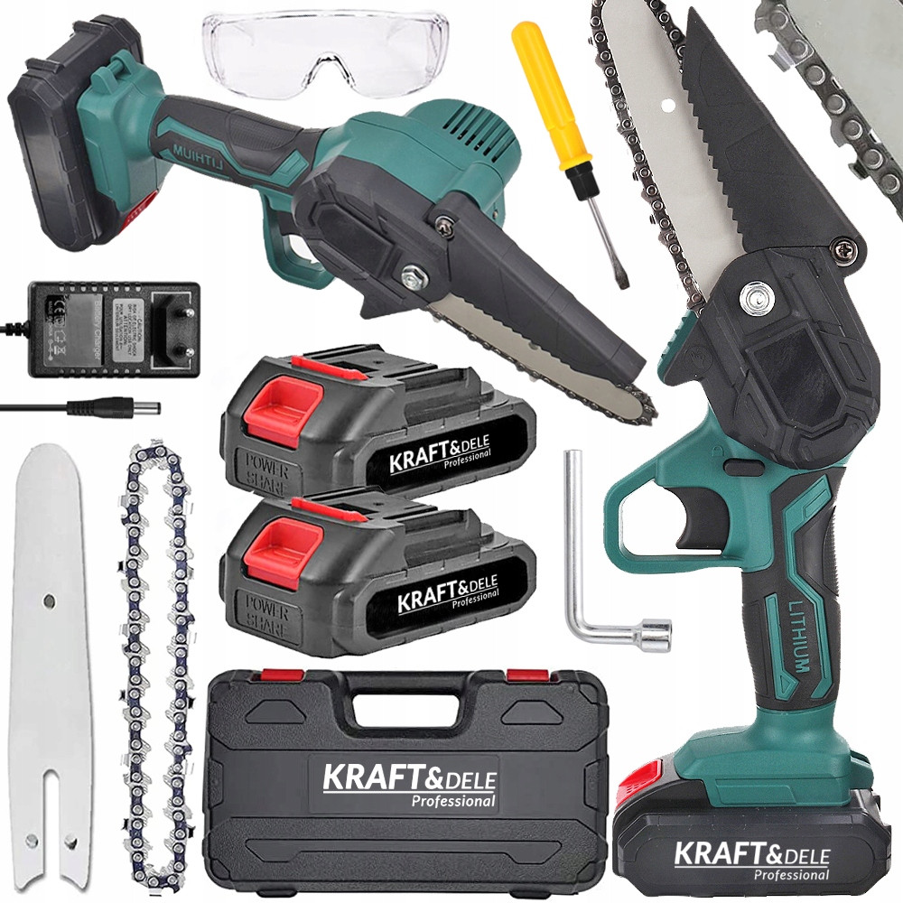 Аккумуляторная цепная мини пила Kraft&Dale 4 дюйма 21 В KD10622, фото №1 Аккумуляторная цепная мини пила Kraft&Dale 4 дюйма 21 В KD10622, фото №1