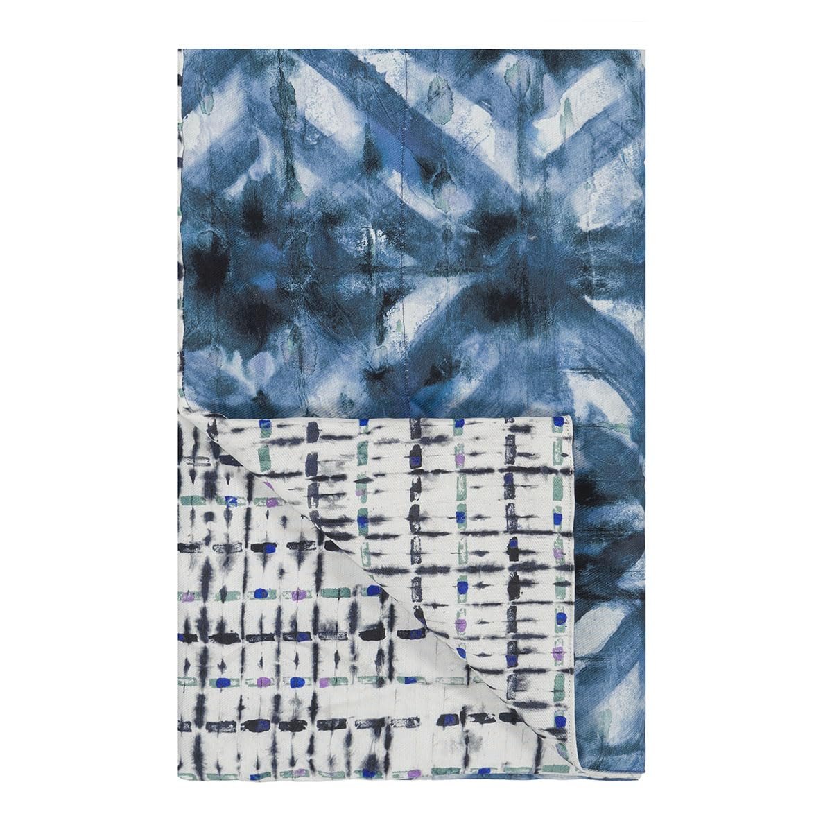 Наволочка декоративна Designers Guild Parket Batik Indigo, фото №1 Наволочка декоративна Designers Guild Parket Batik Indigo, фото №1