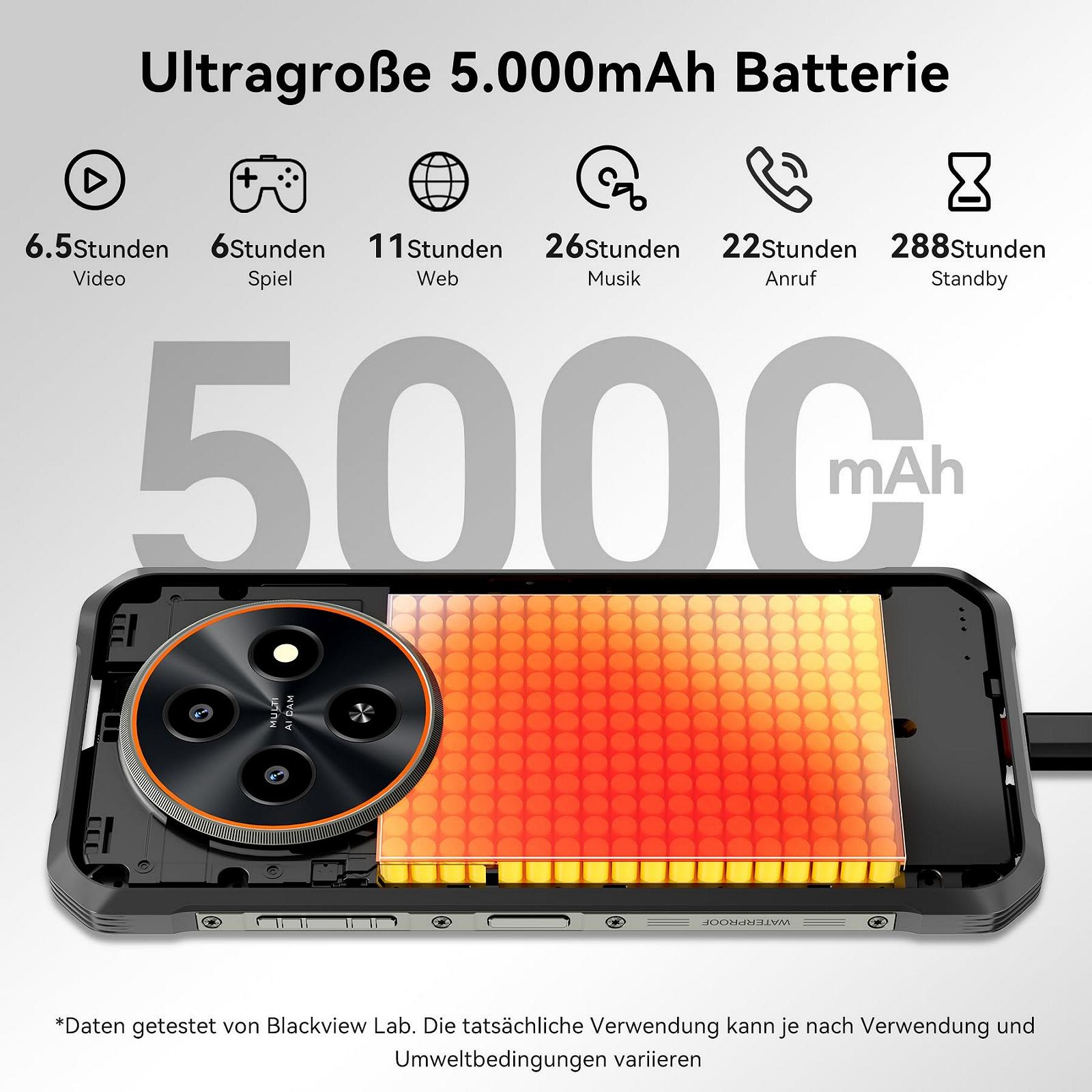 Смартфон Blackview FORT 2 24 ГБ + 256 ГБ 6.56 дюйма 90 Гц 16 Мп IP69K Android 15, фото №10