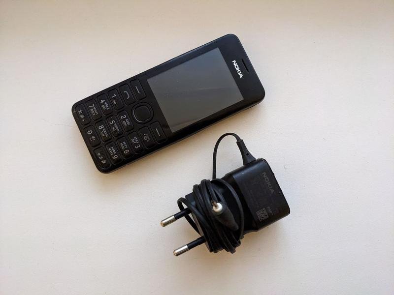 Кнопочный телефон Nokia 206, Черный, фото №3