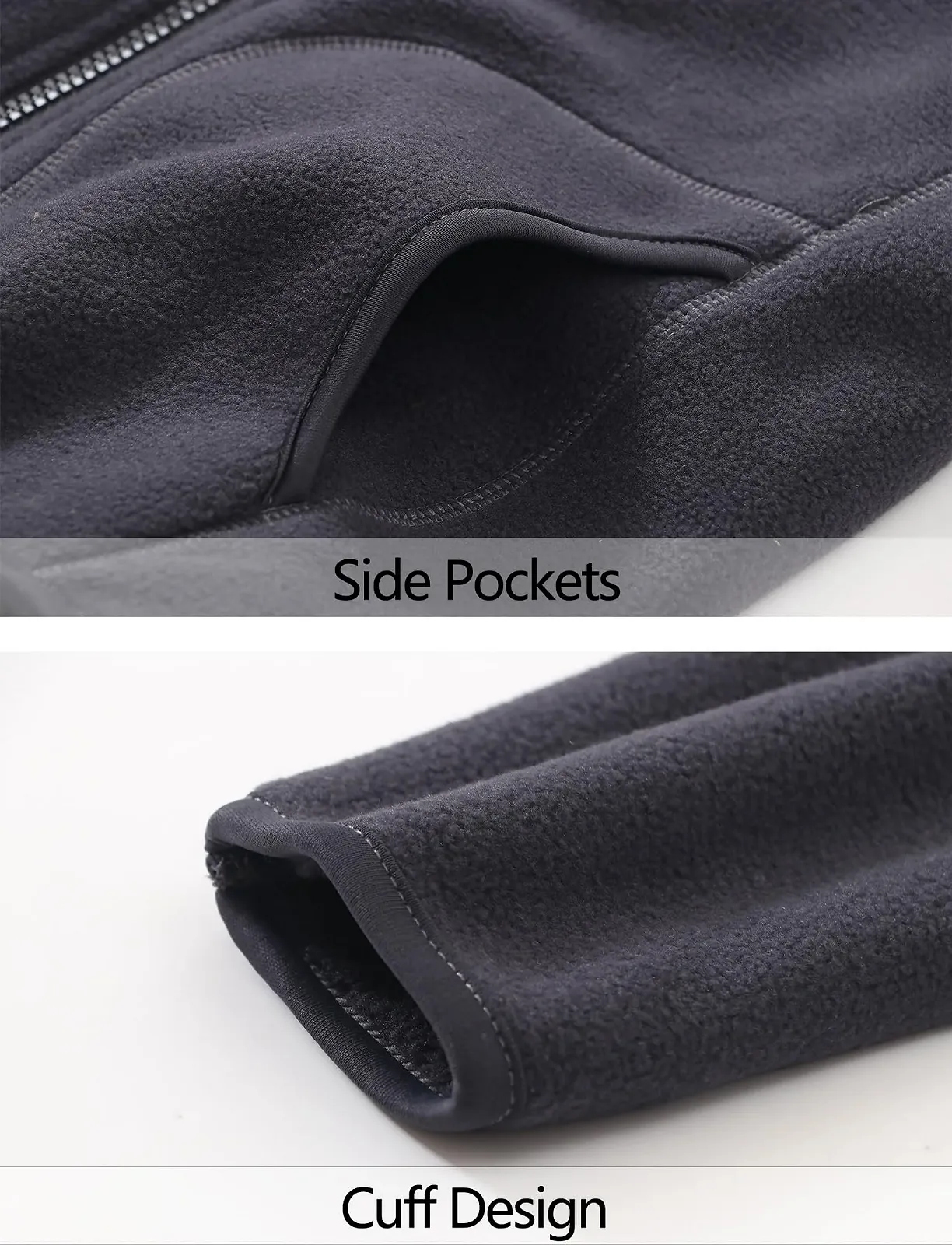 Флісова куртка Happy Cherryок, полярний фліс із блискавкою та бічними кишенями, фото №3