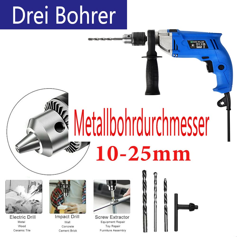 Перфоратор 850 Вт 3000 об/хв енергія удару бетон/сталь/дерево 13/10/25 мм, фото №3 Перфоратор 850 Вт 3000 об/хв енергія удару бетон/сталь/дерево 13/10/25 мм, фото №3