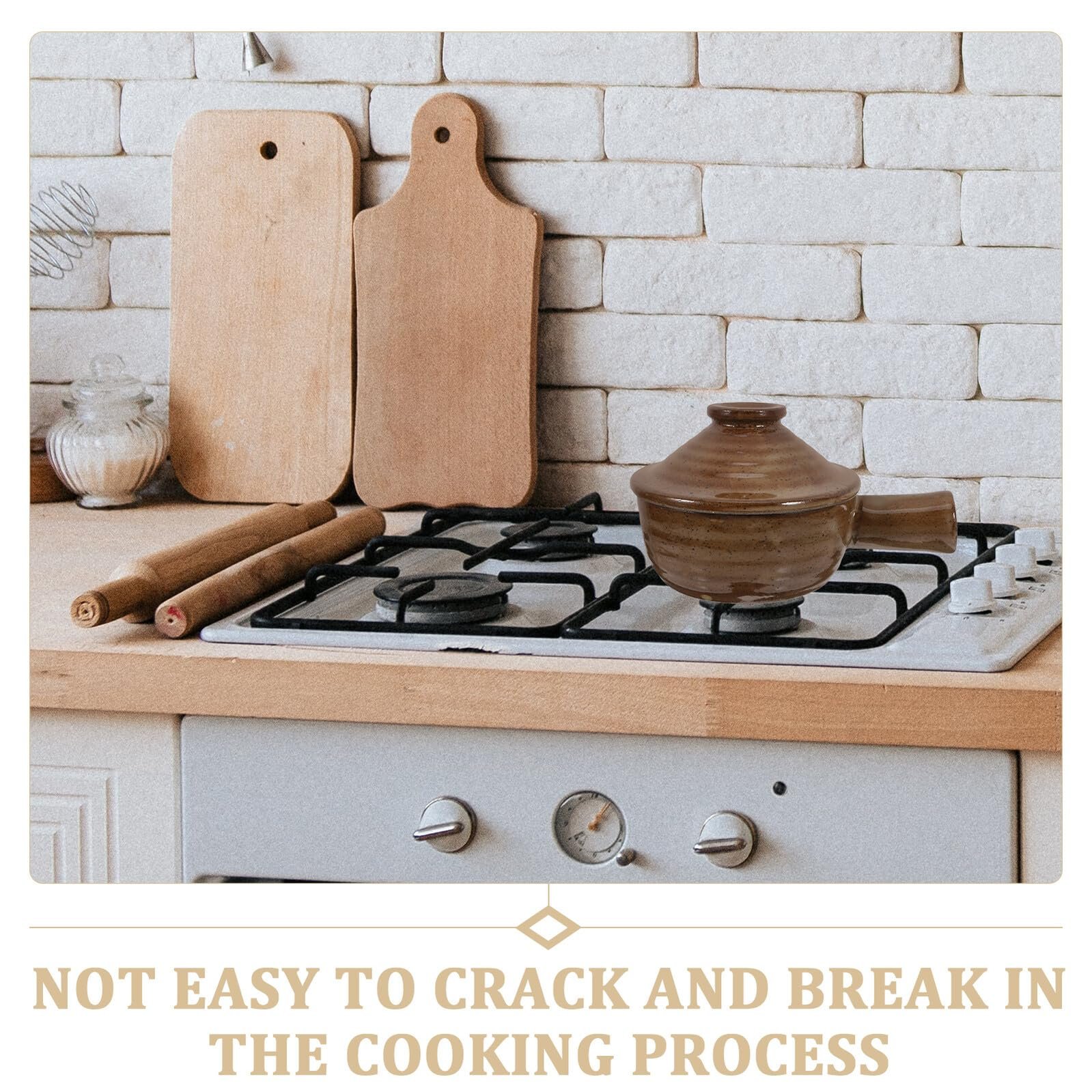 Кастрюля Veemoon термостойкая с крышкой и ручкой для риса и супа, фото №8