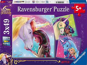 Дитячий пазл Ravensburger Unicorn Academy 12004163 3 x 49 елементів від 5 років - Фото 1