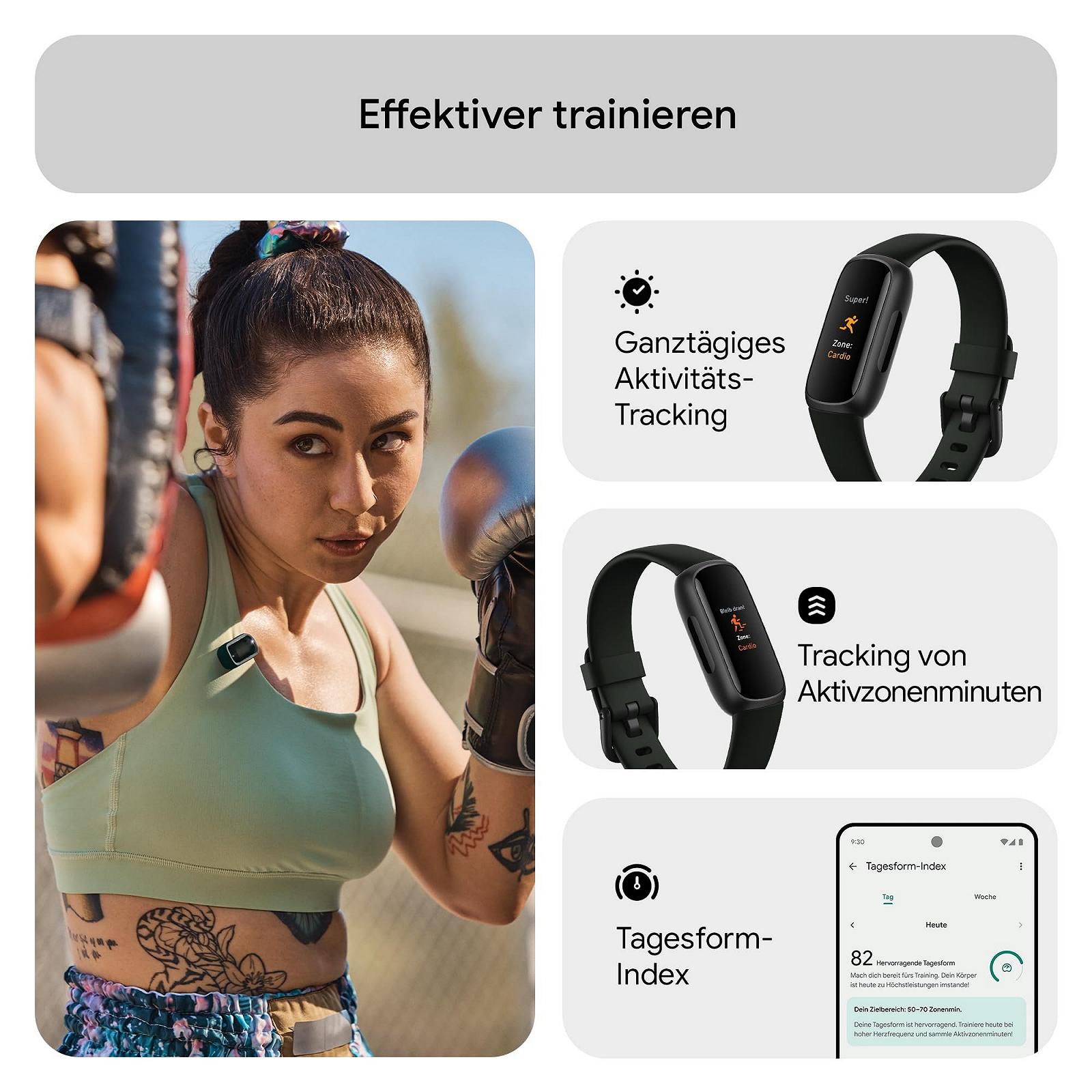 Фитнес-браслет Google Fitbit Inspire 3, монитор сердечного ритма, управление стрессом, анализ сна, до 10 дней работы от аккумулятора, совместим с Android/iOS, фото №3