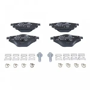 Комплект гальмівних колодок дискового гальма ATE 13.0460-3872.2 для CITROËN OPEL PEUGEOT DS synthetic.ua - Фото 1