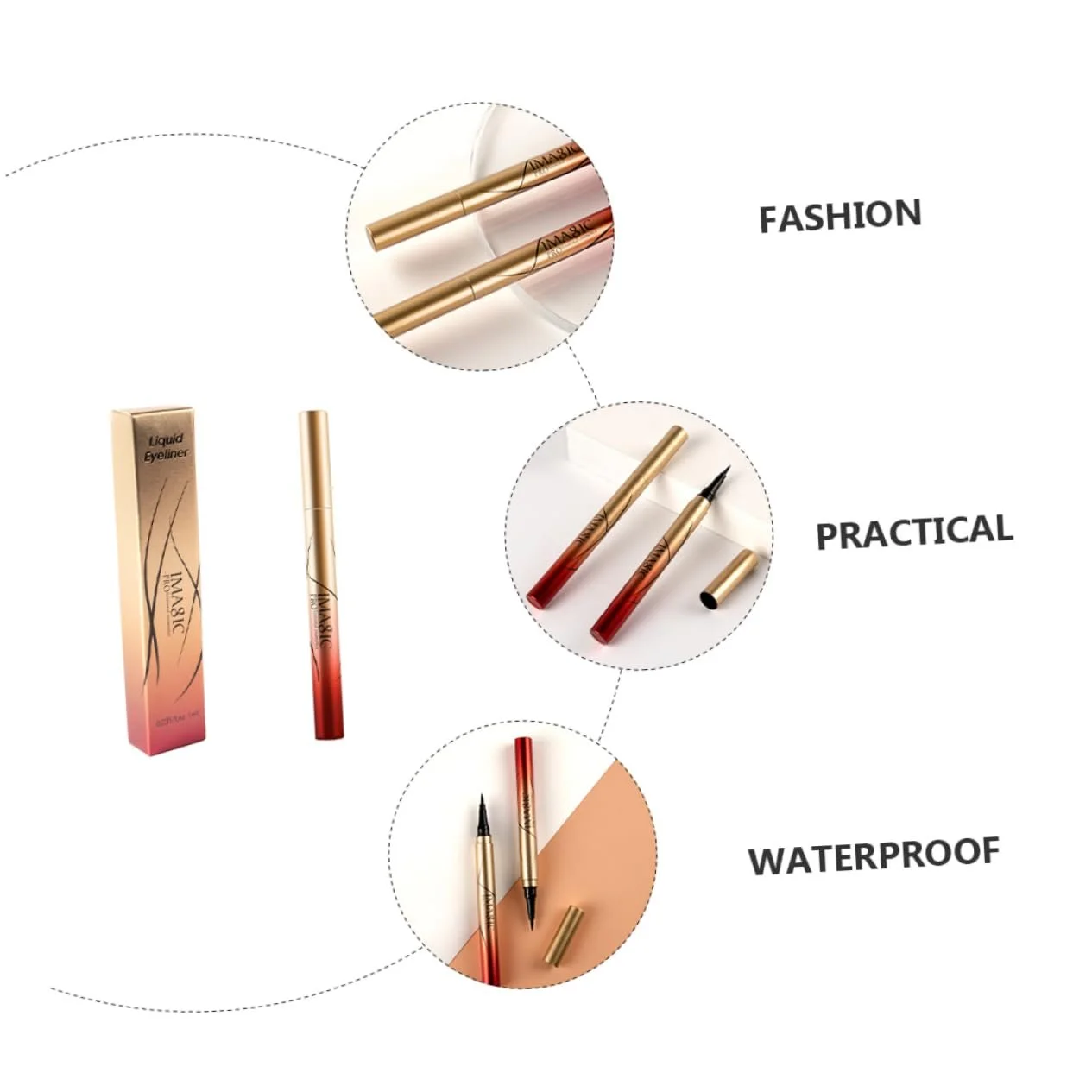 Рідка Підводка Angoily Чорний, фото №6