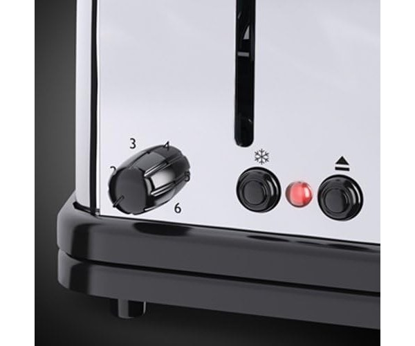 Russell Hobbs Тостер Chester 1000Вт метал довгі слоти сріблястий, фото №5