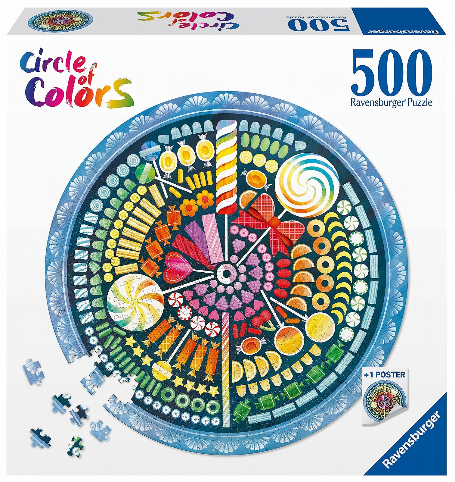 Пазл Ravensburger Circle of Colours Candy 17350 500 деталей круглий, фото №1