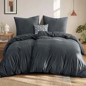 Комплект Постельного Белья Плюш Aisbo Winter Серый 135 x 200 см (4 предмета) - Фото 1