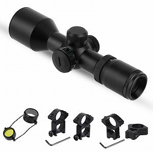 Оптическая труба ToopMount ZF 3-9 x 40 Компактный монокуляр с крышками для линз и 4 x кольцами крепления, 25,4 мм 1 дюйм трубка искатель, ударопрочность 650G 1/4 MOA Красный/Зеленый прицел зеленый многослойный - Фото 1