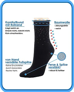 Шкарпетки Vitasox Lurex Жіночі з підгорнутими краями synthetic.ua - Фото 1