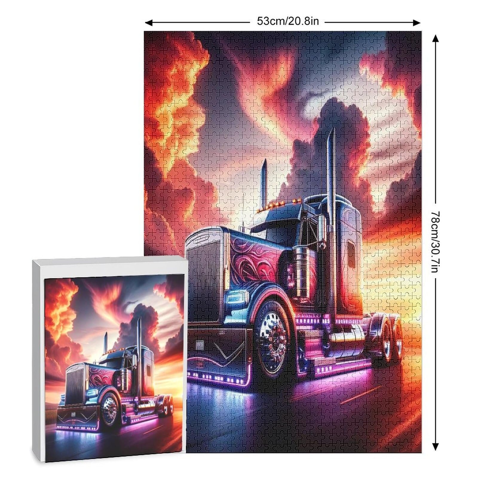 Дерев'яний пазл LKW 1000 деталей 78×53 см, фото №2