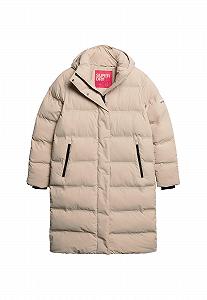 Куртка Superdry Hooded Longline Puffer Jacket - Фото 1