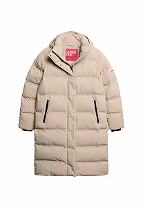Куртка Superdry Hooded Longline Puffer Jacket - Фото 1