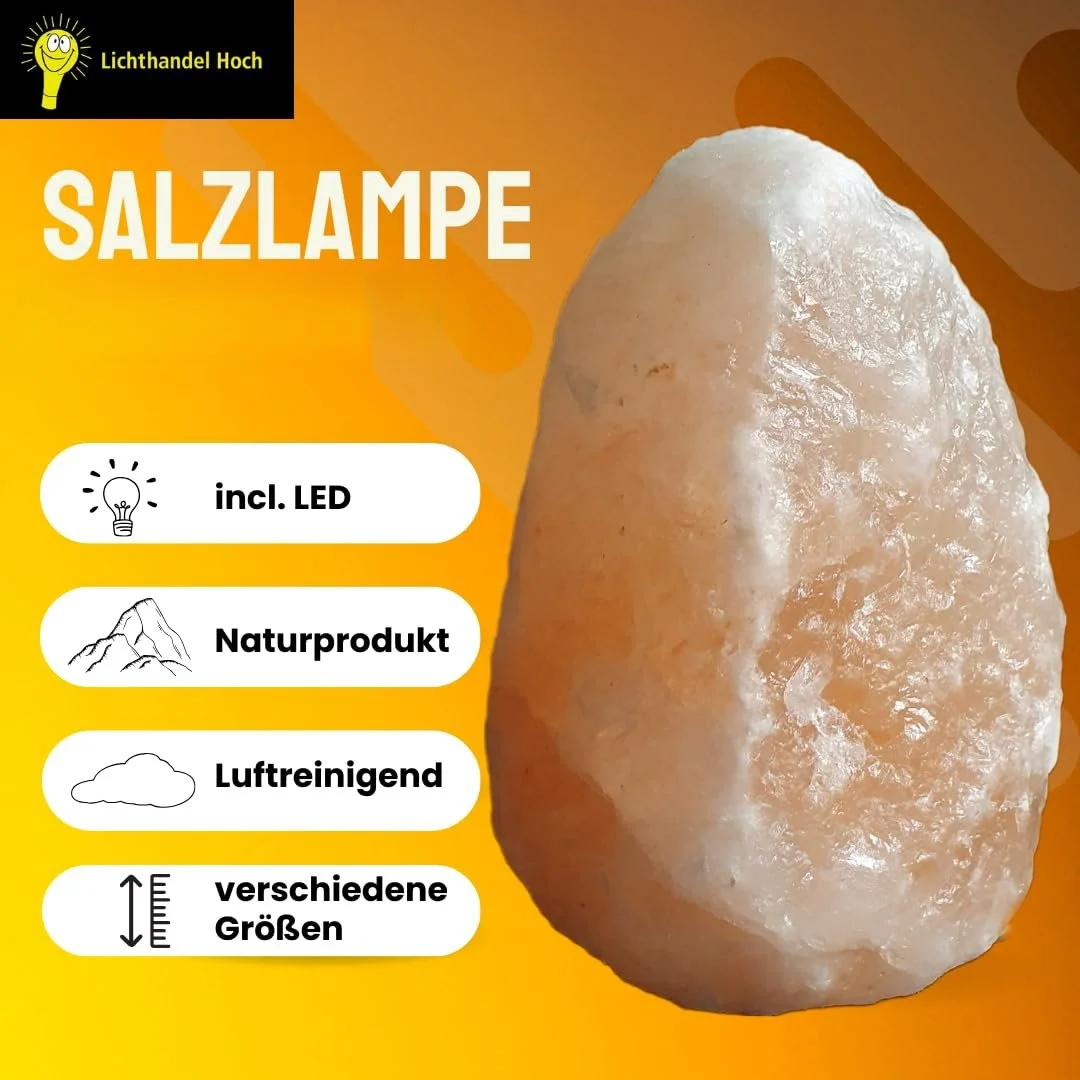 Соляная лампа Salt Range Pakistan Кристалл с LED лампой Высота прибл. 30 см 7-10 кг, фото №2