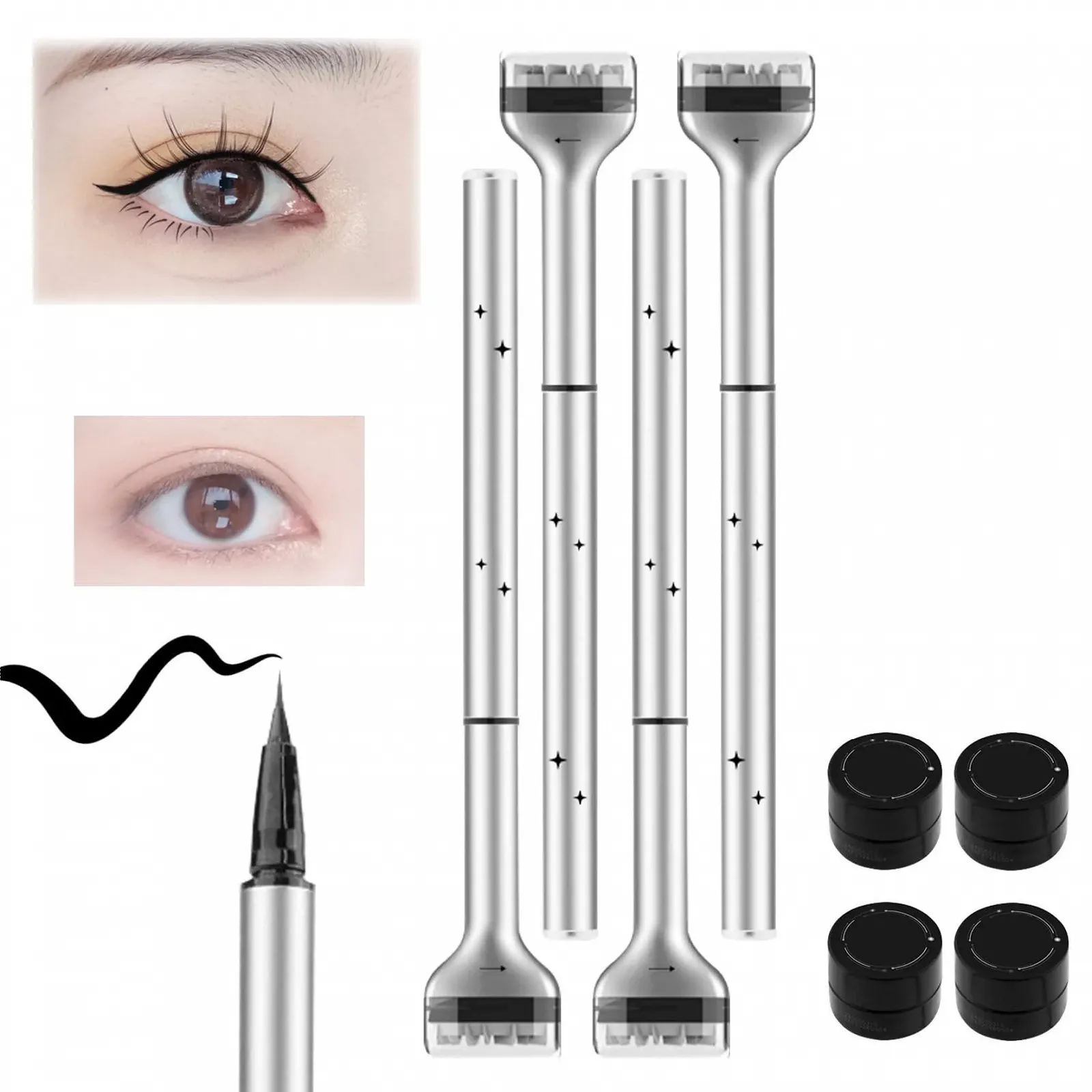 Штамп для нижніх вій 2 в 1, фото №1