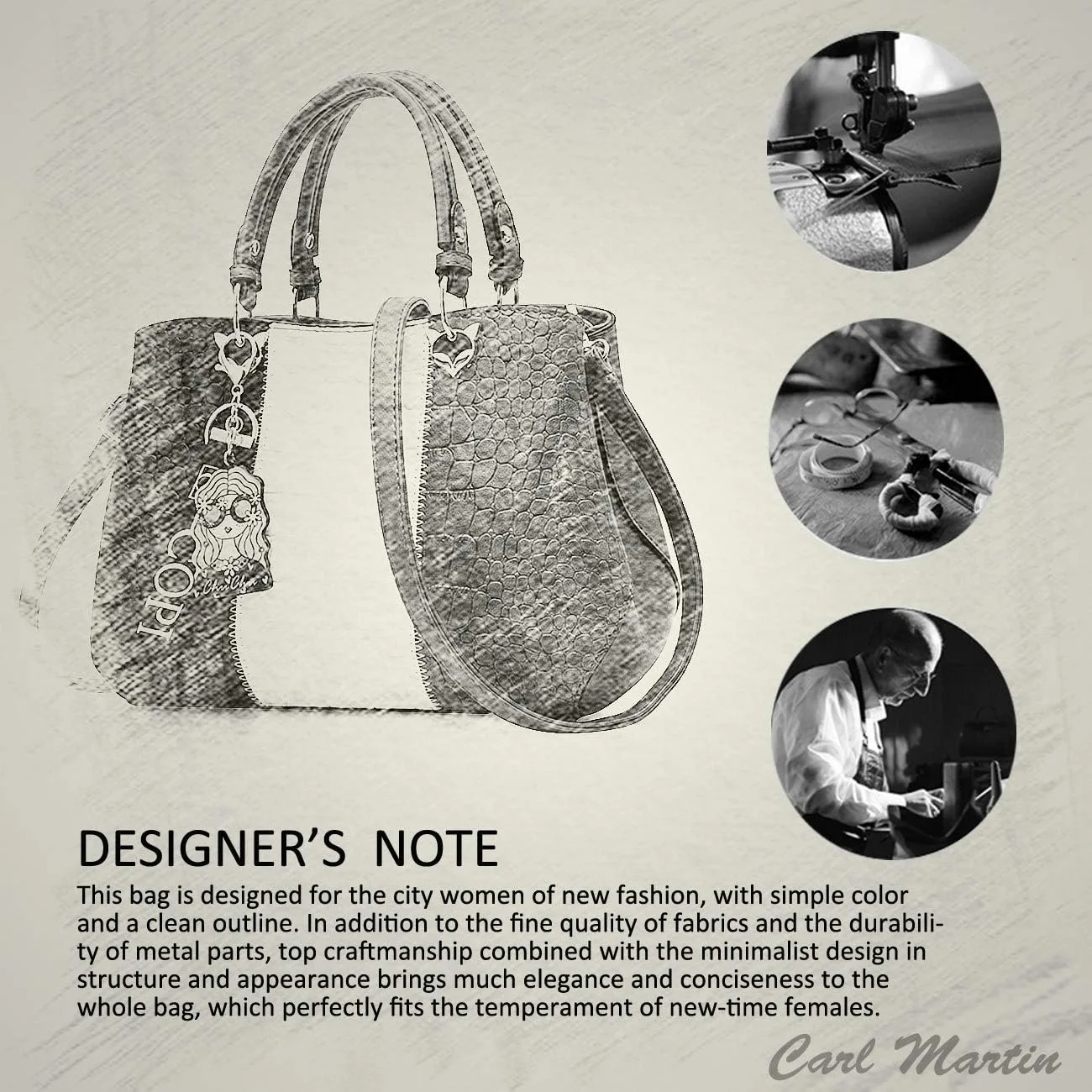 Сумка NICOLE & DORIS, L, черная, фото №3 Сумка NICOLE & DORIS, L, черная, фото №3