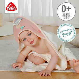 Полотенце для ванны Fehn Baby Mermaid с капюшоном 80 x 80 см розовый synthetic.ua - Фото 1