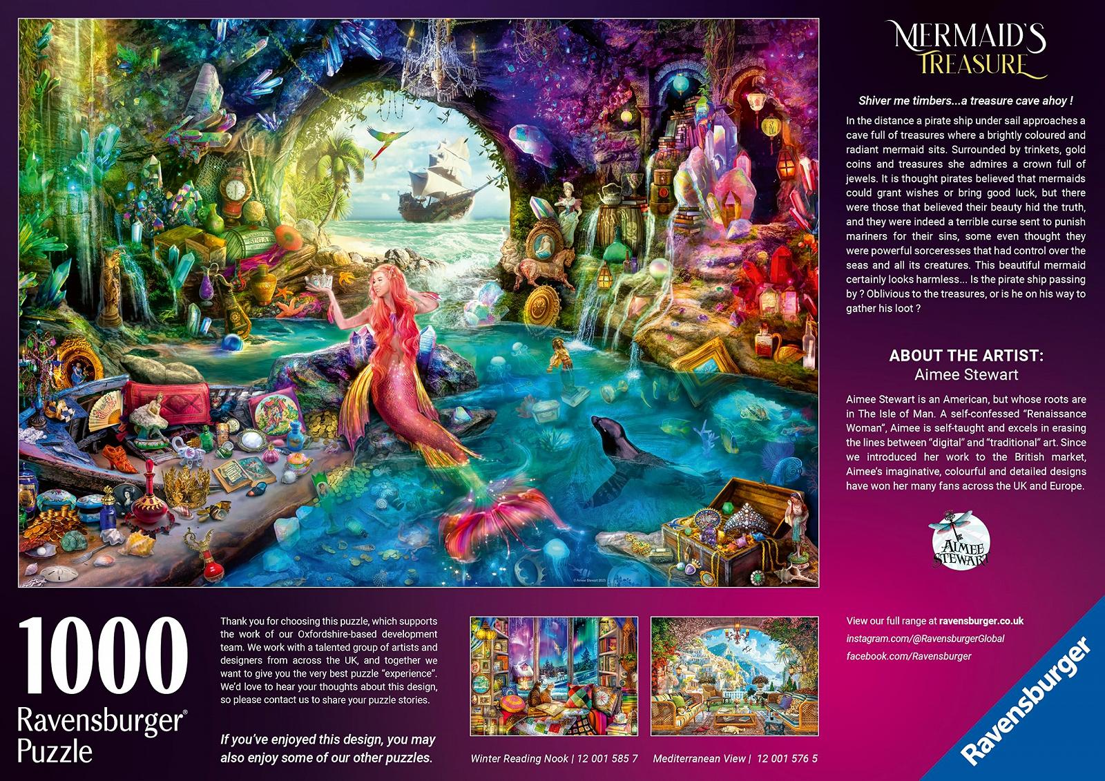 Пазл Ravensburger Mermaids Treasure 1000 деталей, от 12 лет, фото №6 Пазл Ravensburger Mermaids Treasure 1000 деталей, от 12 лет, фото №6