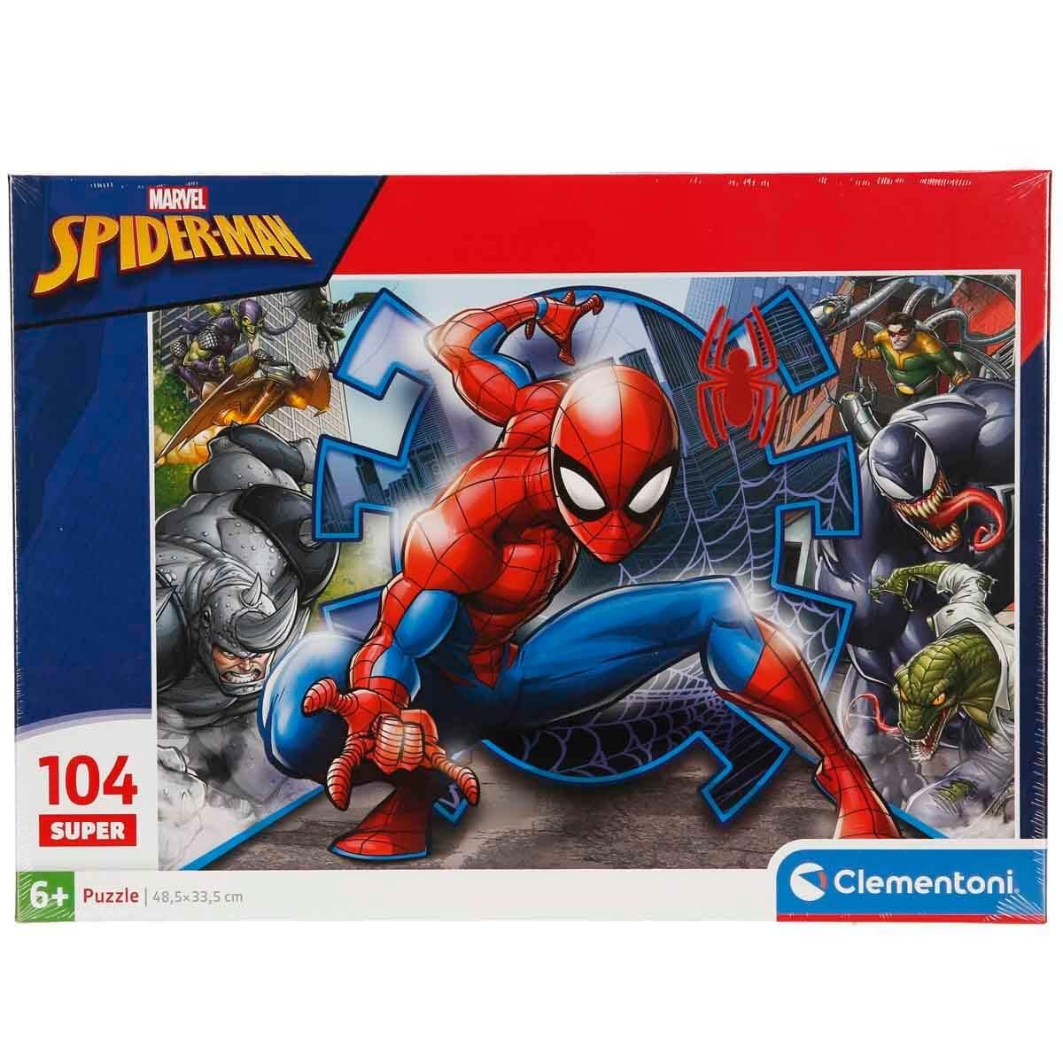 Пазл Clementoni Supercolour Spiderman 104 детали 6+ лет 25044, фото №3 Пазл Clementoni Supercolour Spiderman 104 детали 6+ лет 25044, фото №3