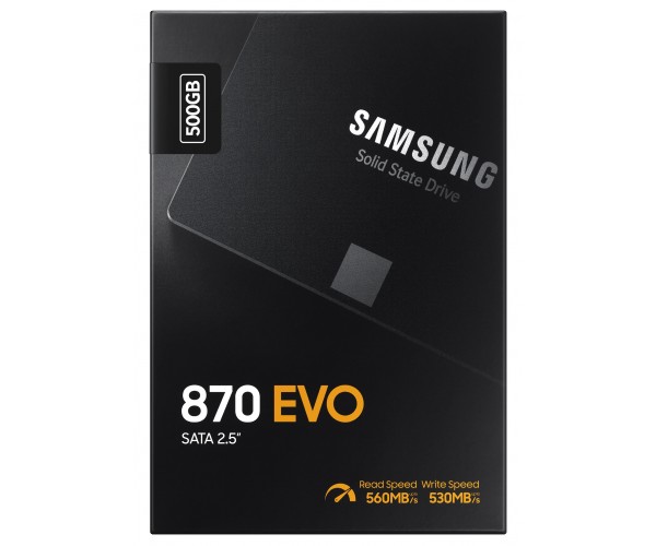Накопичувач SSD 500GB Samsung 870 EVO 2.5" SATAIII MLC (MZ-77E500B/EU), фото №6