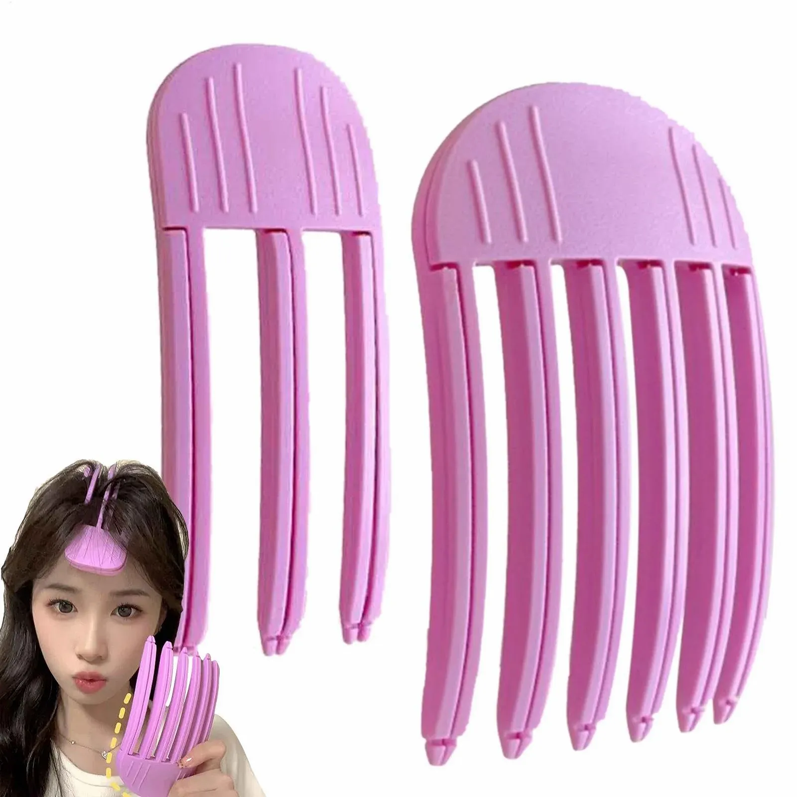 Заколка для волос - Заколка на лбу черепа, увеличение объема корней | с 3/6 зубьями, 2 заколки для волос, инструмент для прически и крепление, фото №1 Заколка для волос - Заколка на лбу черепа, увеличение объема корней | с 3/6 зубьями, 2 заколки для волос, инструмент для прически и крепление, фото №1