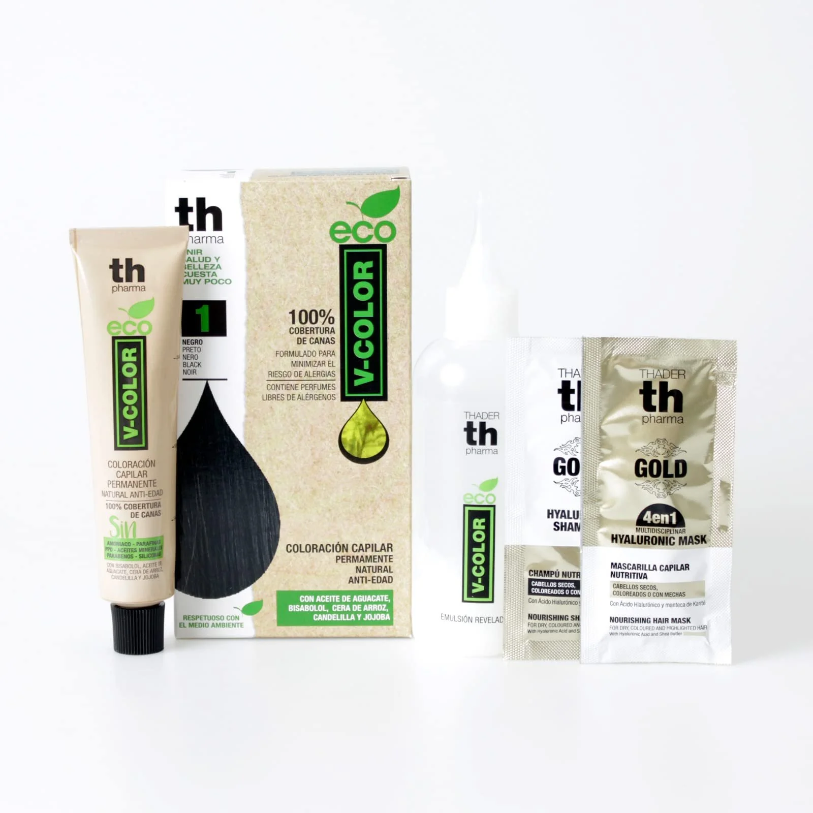 Фарба для волосся Th Pharma ECO V-Color Kit Permanent Hair Colour без аміаку, 100% покриття сивини, 120 мл, № 8 Світлий Блондин, фото №3 Фарба для волосся Th Pharma ECO V-Color Kit Permanent Hair Colour без аміаку, 100% покриття сивини, 120 мл, № 8 Світлий Блондин, фото №3