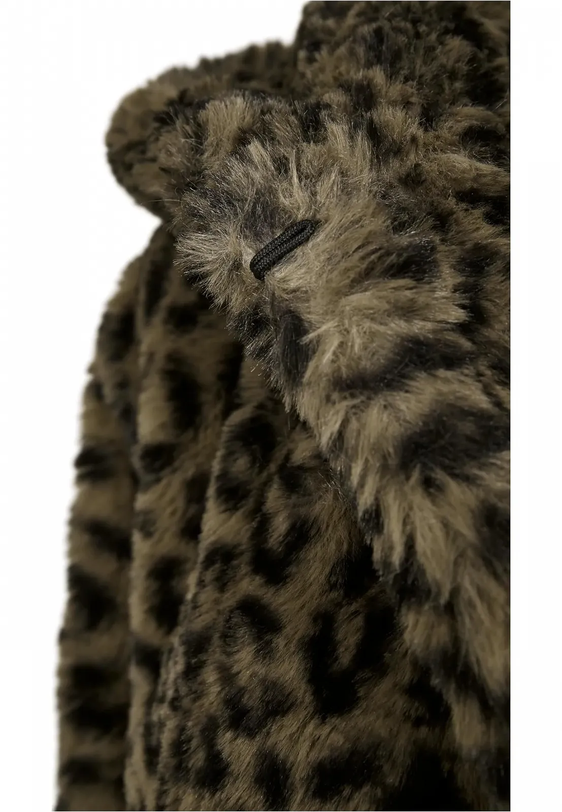 Пальто Urban Classics Leo Teddy с анималистическим принтом, фото №5