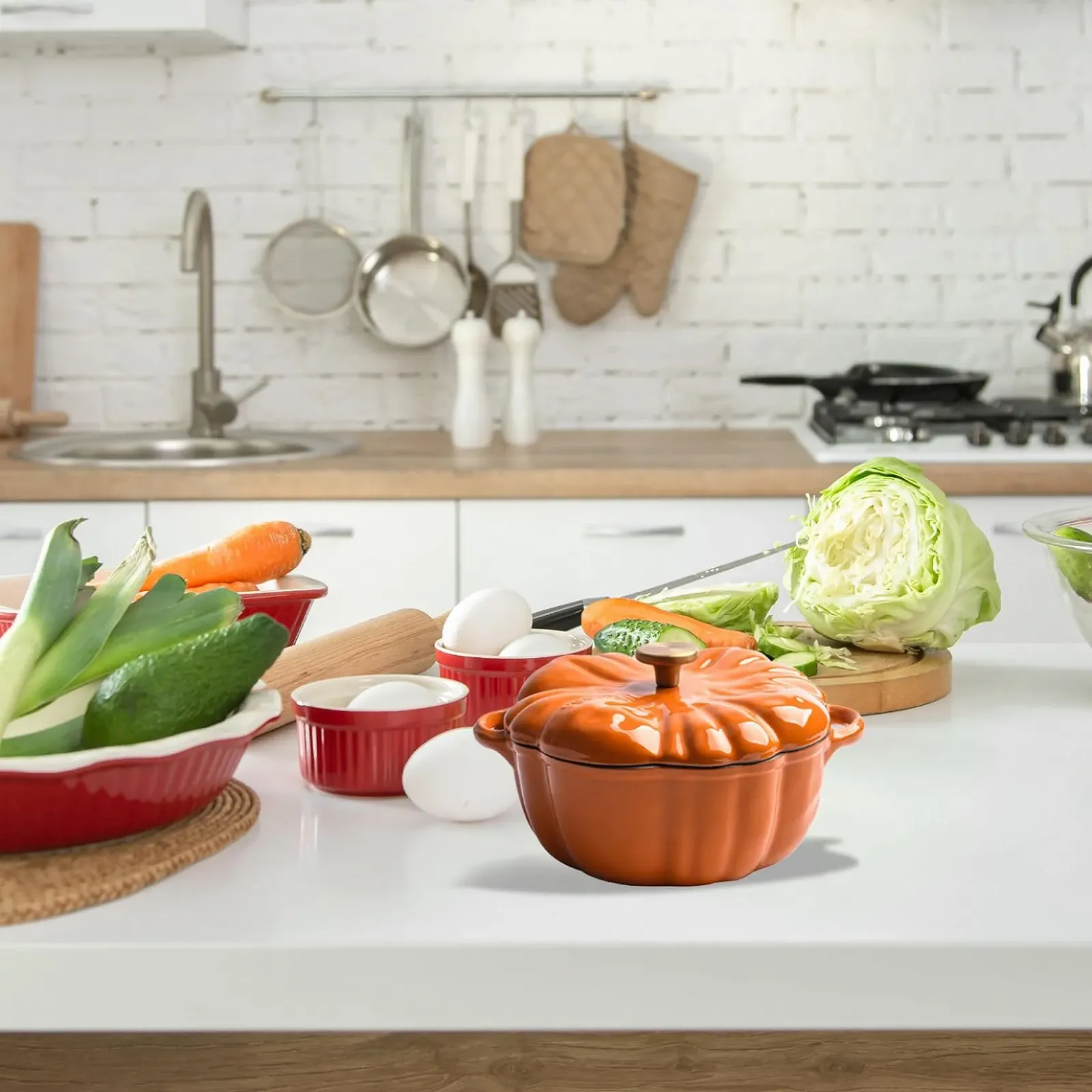 Каструля-гарбуз з кришкою Enamel, 1.5 л, фото №9 Каструля-гарбуз з кришкою Enamel, 1.5 л, фото №9