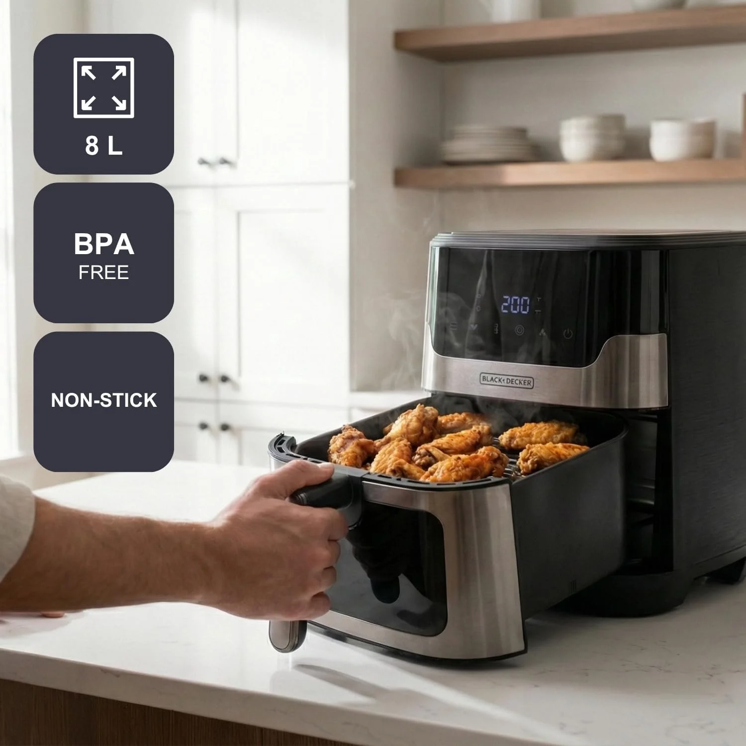 Мультипечь BLACK+DECKER 1700 Вт 8-9 человек, фото №4 Мультипечь BLACK+DECKER 1700 Вт 8-9 человек, фото №4